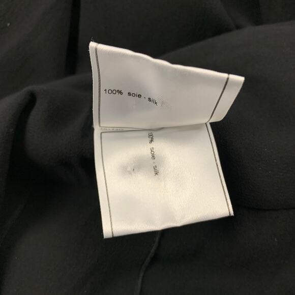 CHANEL Size 6 Black Silk Pleated Wide Leg Skirt - Picture 5 of 6